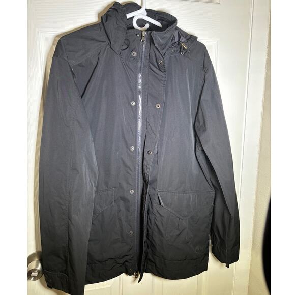 Timberland Men's Black Waterproof Shell Jacket rain wind jacket size Medium - Picture 8 of 12
